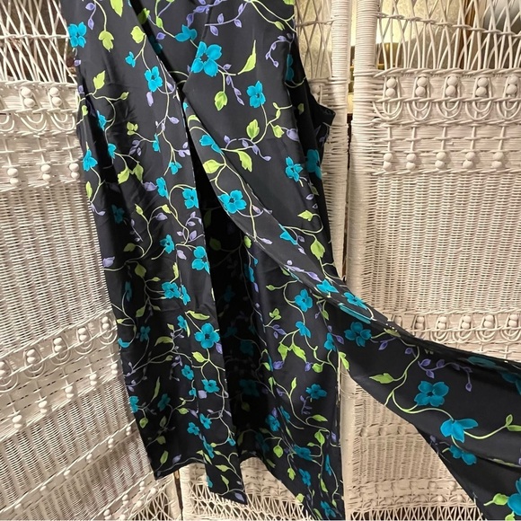 Vtg VERSAILLES New York Women's 2X‎ Floral MIDI Sleeveless DUSTER Vest Cardigan - Picture 4 of 14